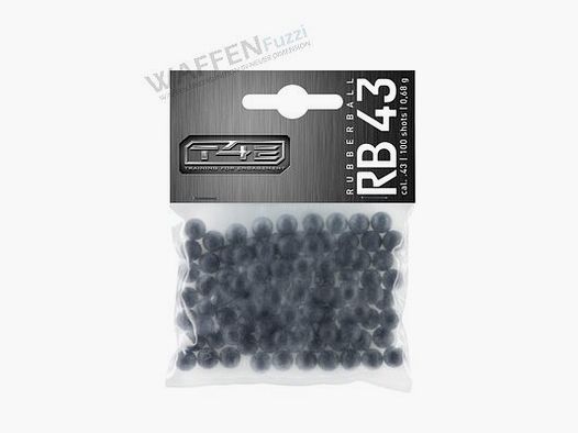 T4E RB 43 balas de goma 100 disparos calibre .43