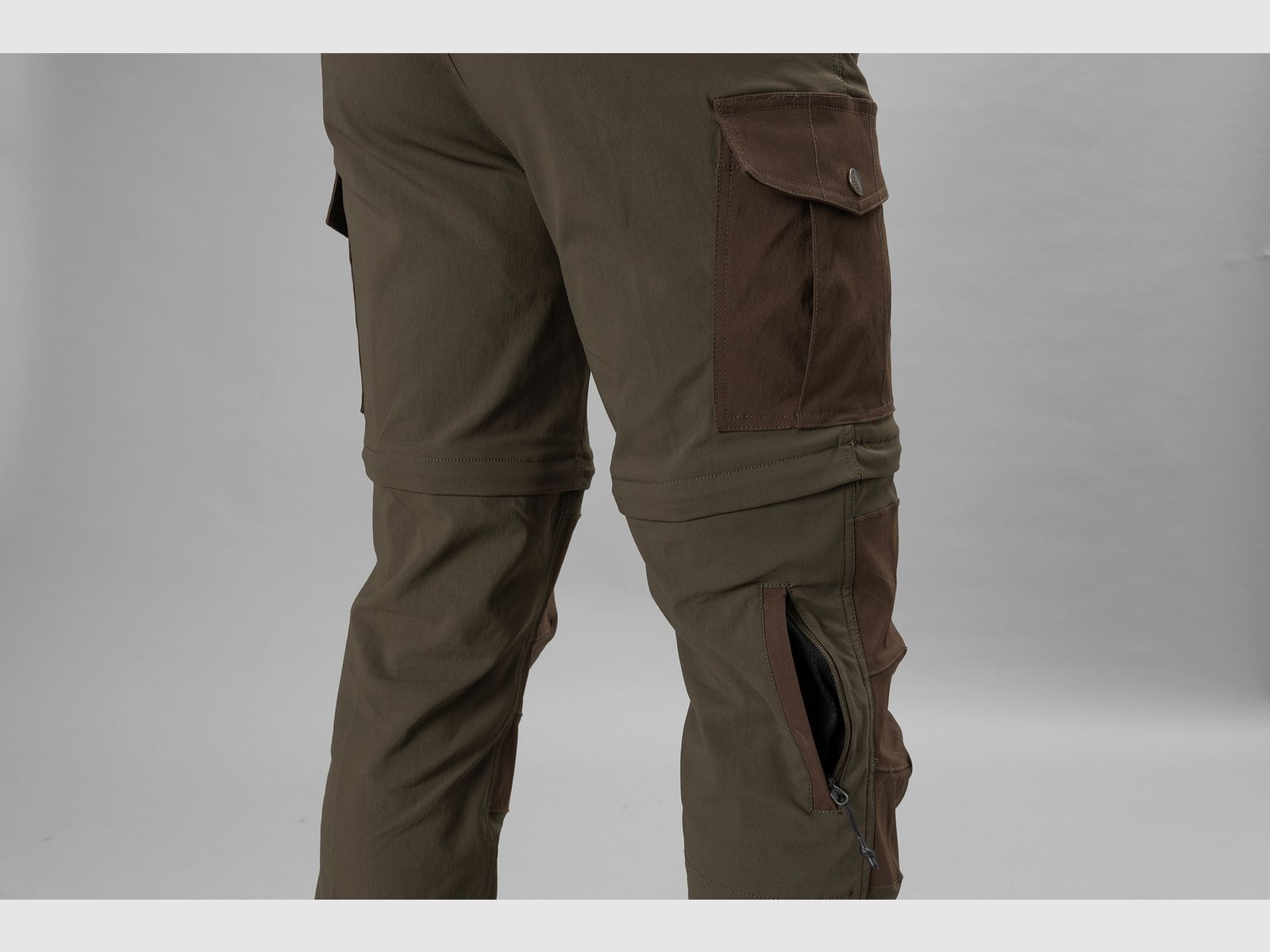 Seeland Birch Zip-Off Trousers - Pine Green/Demitasse Brown, afbeelding 2 van 12