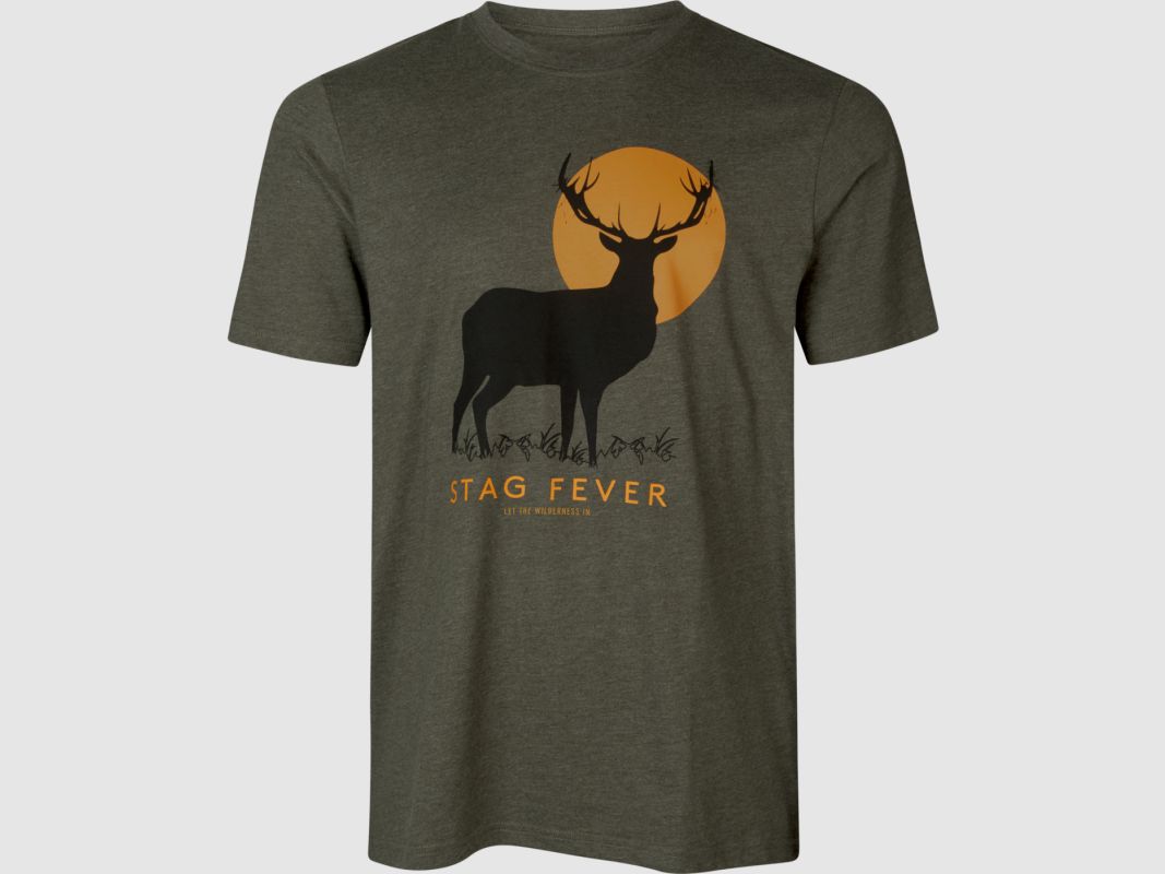 Seeland Herren T-Shirt Stag Fever Pine Green Melange