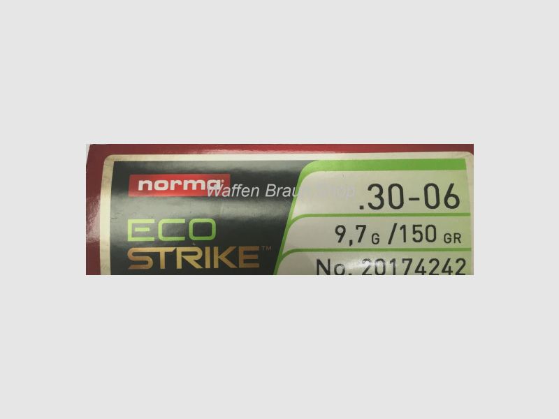 NORMA .30-06 ECOSTRIKE 9,7G 150GR 20 stuks