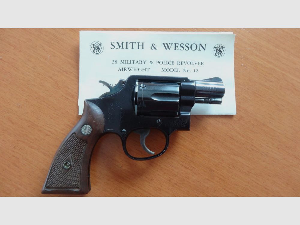 REVOLVER: SMITH & WESSON MODEL REVOLVER: SMITH & WESSON MODEL 12-1 AIRWEIGHT CAL. 38 SPECIAL., Bild 3 von 4