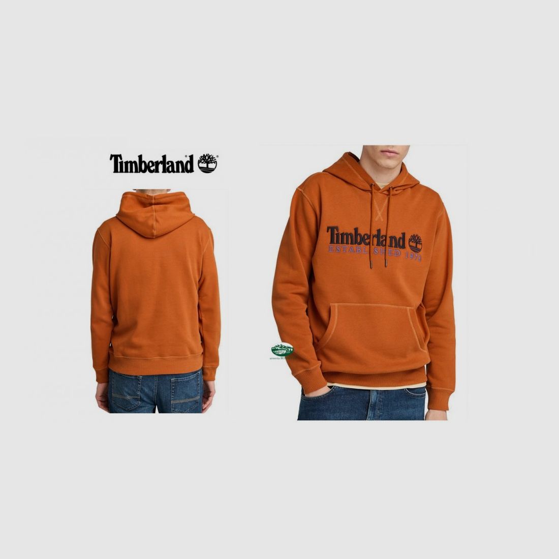 TIMBERLAND Sweat à capuche 1973 brodé couleur beige