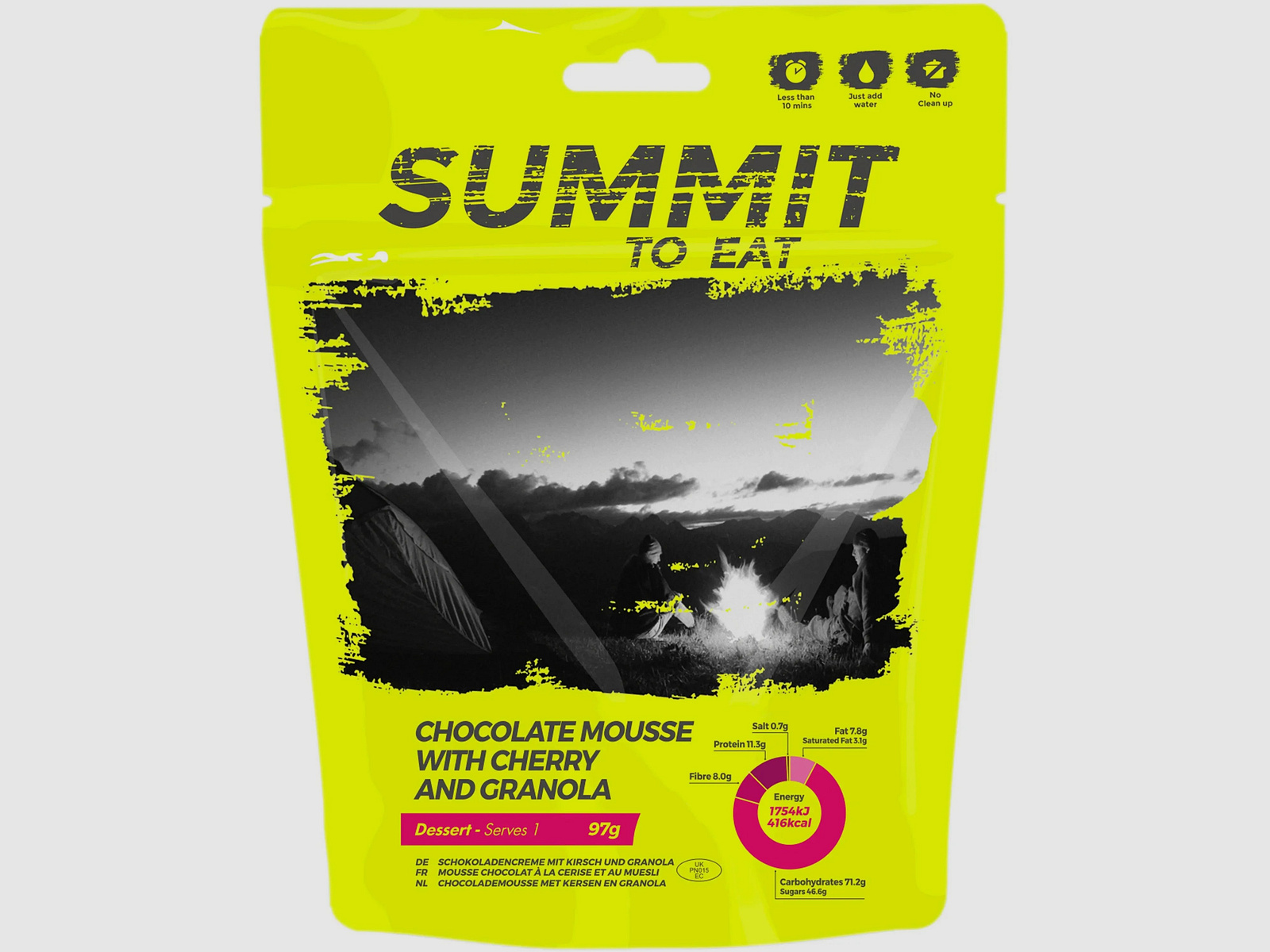Summit To Eat Schokoladenmousse mit Granola und Kirschen