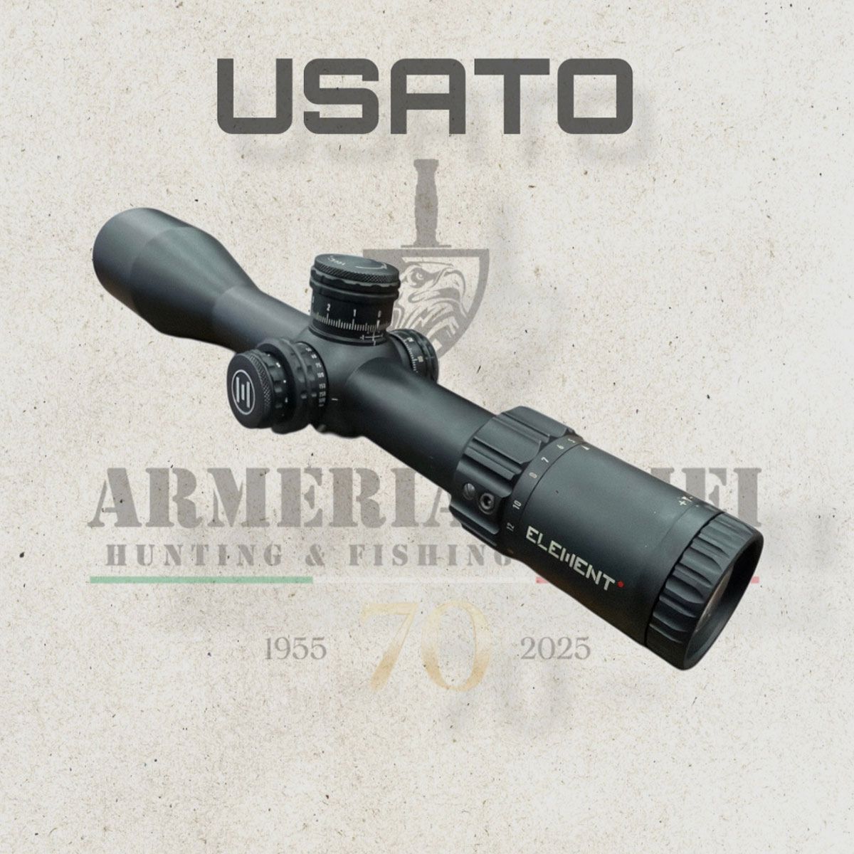 GEBRUIKT – OPTIEK – ELEMENT OPTICS – TITAN 5-25×56 FFP APR-2D MRAD, afbeelding 4 van 5
