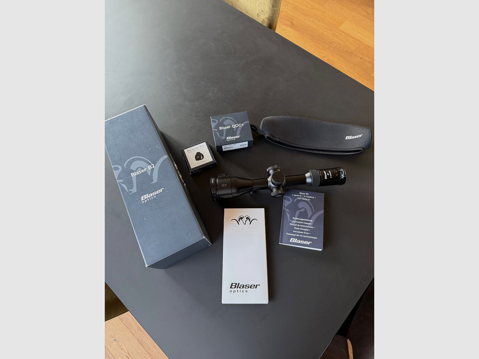 Blaser B2 2-12x50 iC S telescopio de mira / QDC + ajuste rápido de retícula