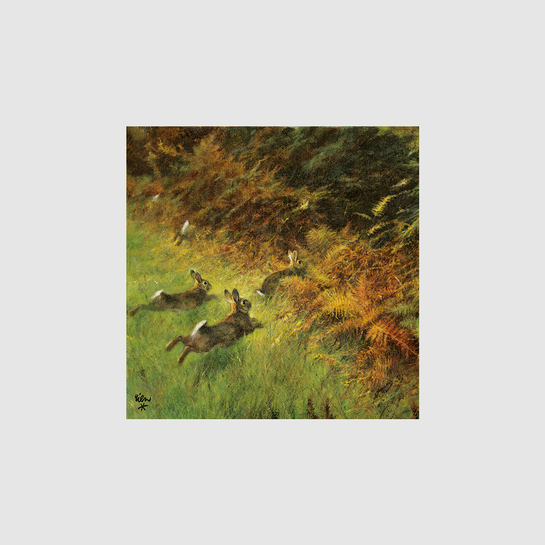 Serviettes avec des lapins