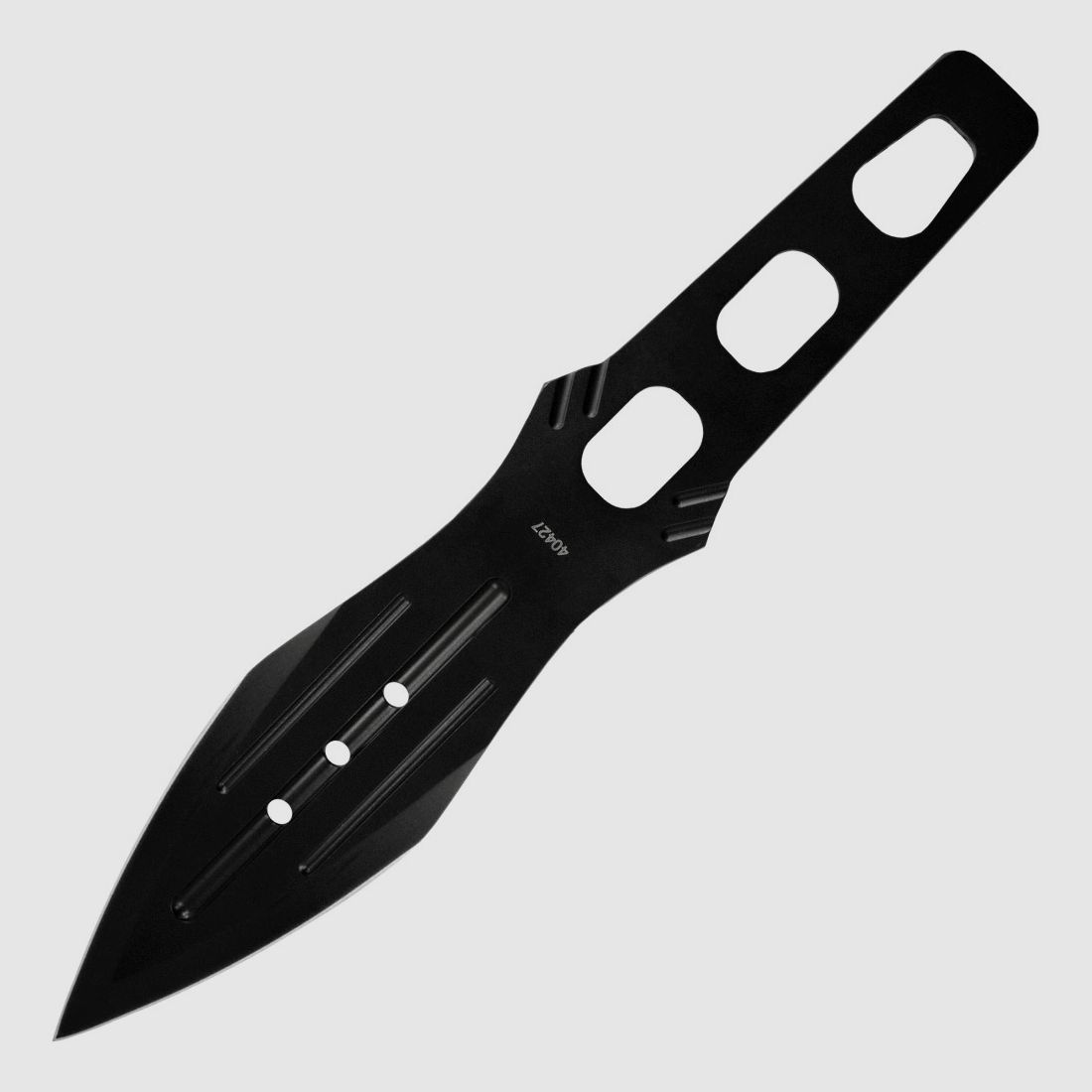 Throwing knife black coated including nylon sheath
