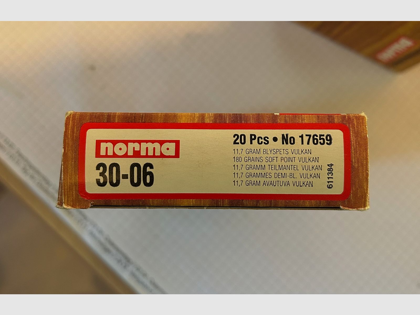 60 Stck. Norma Vulkan 30-06 , .3006 Spr., 11,7g / 180grs. gleiche Charge