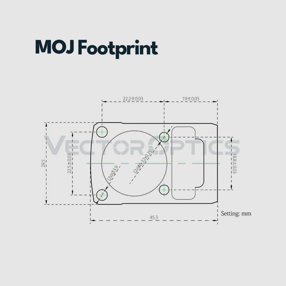 Vector Optics SCRDM-08 Glock Montage für Reflexvisiere mit MOJ (RMR) Footprint