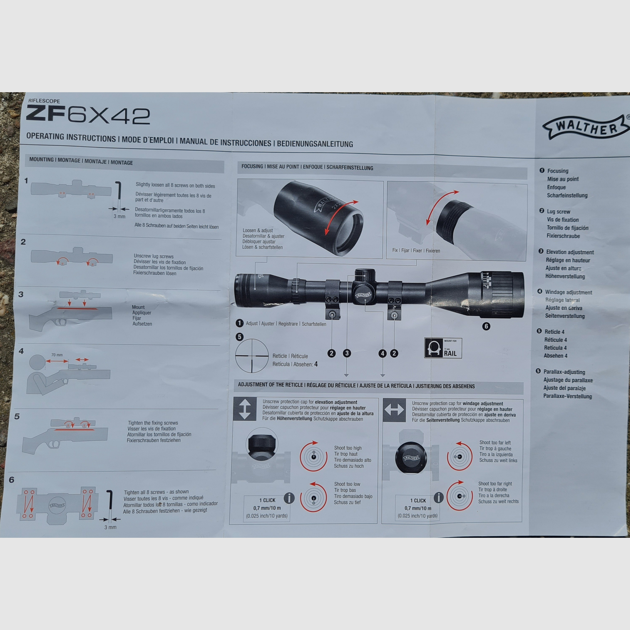 CO2 Luftgewehr Umarex 850M2 Kit