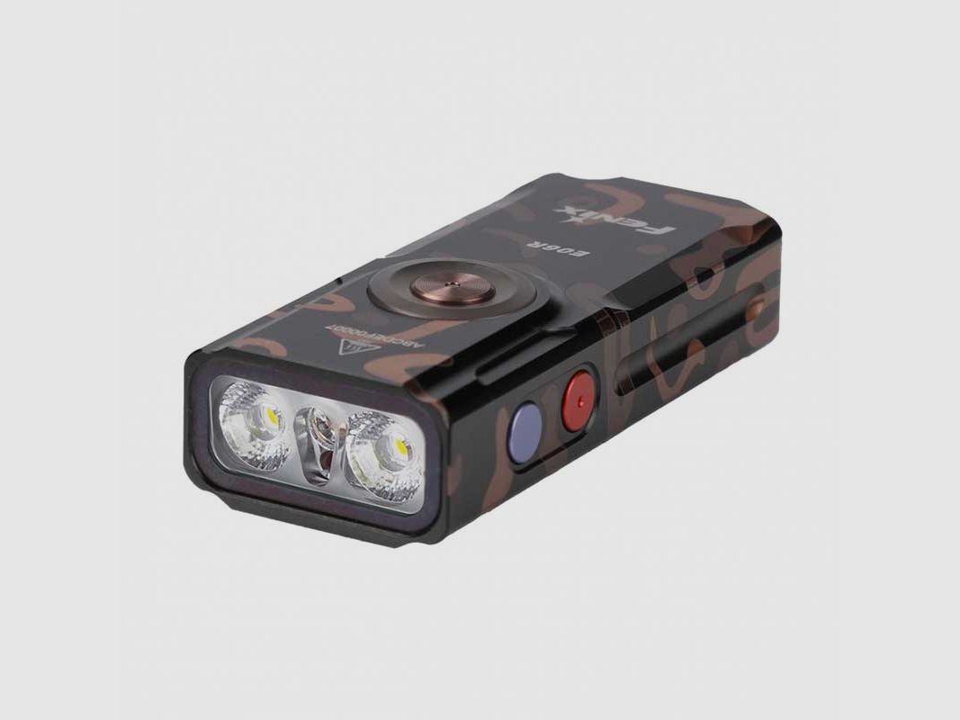 Kompaktowa Latarka LED z laserem oraz światłem UV Fenix E06R w kolorze graffitti cultur - Limitowana edycja, zdjęcie 1 z 4