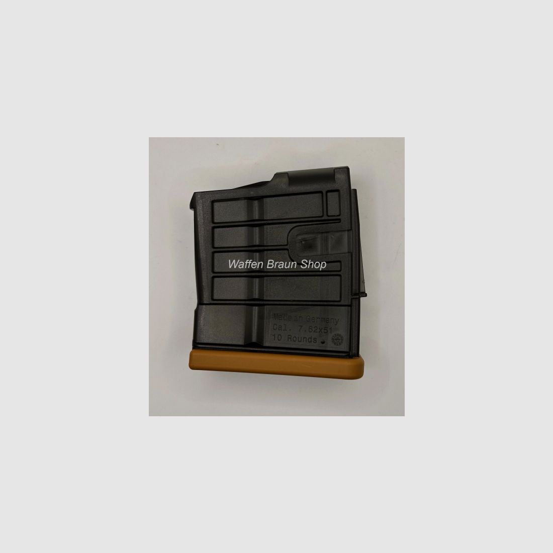10-Schuss Magazin f. MR308, Kal. .308 Win., Kunststoff, mit Magazinboden Ral 8000