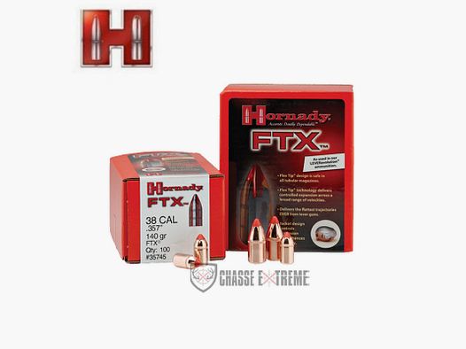 100 Bullets HORNADY 35 Cal 355 165gr Ftx