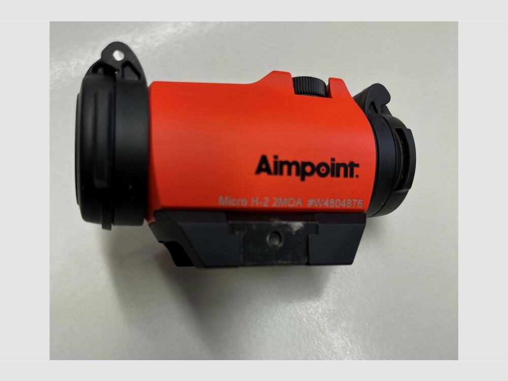 Aimpoint Rotpunkt + Reflexvisier Micro H-2 Abs.2 MOA cerakote orange incl. Adapter + Blaser Sattelmontage