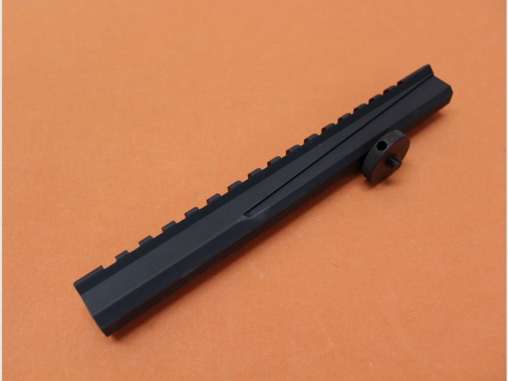 UTG - Leapers AR-15: Montaje de mango de transporte UTG 190mm (MNT-991T) Alu negro con perfil Picatinny Diseño See-Thru