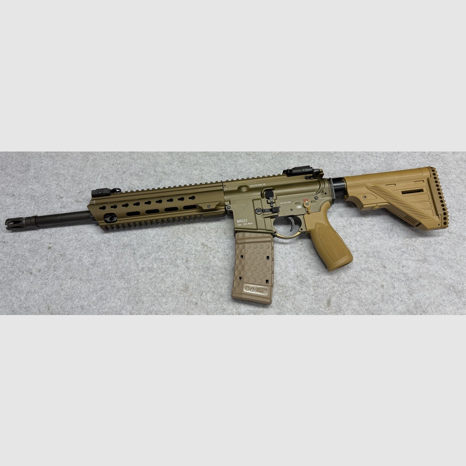 HECKLER & KOCH MR223 RAL8000 mit 14,5" Lauf Kaliber .223 Remington