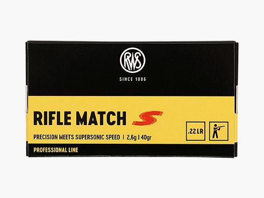 RWS Professional Line Pistol Match .22 l.r. 2.6g