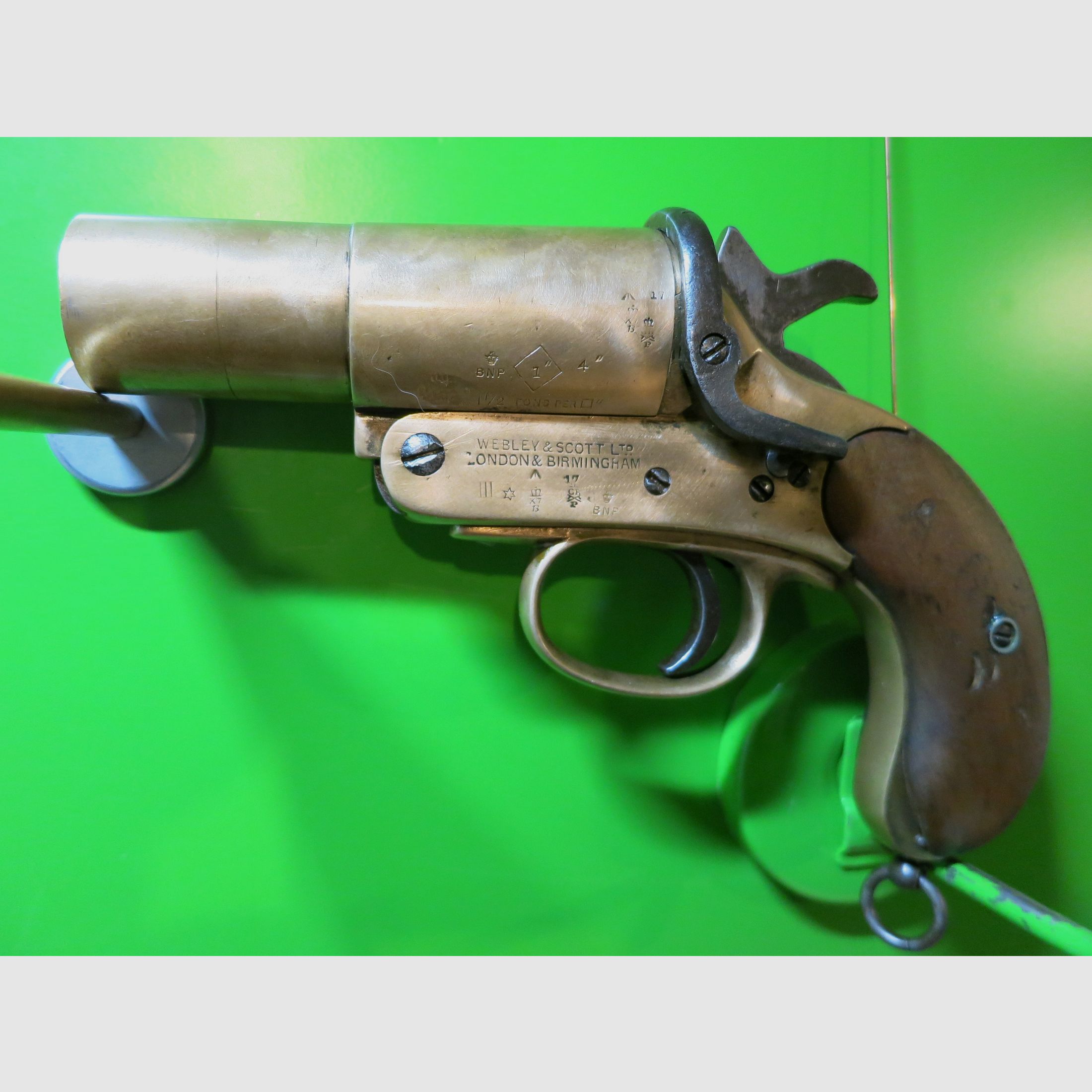 Signalpistole  Webley&Scott Leuchpistole Nr.1 Mk III, Birmingham, Kal. 4 (26,5 mm)   #50