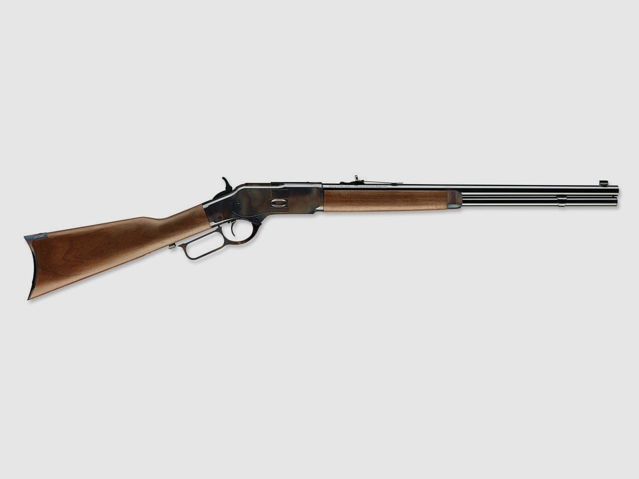 Winchester Mod 1873 Short Rifle Case Hardened Lever Action Rifle Kal 44...
