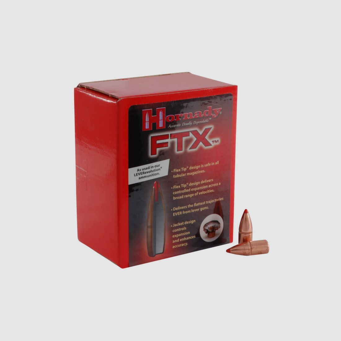 Proiettile Hornady .25/.257 FTX Fucile 110GR 100 Pezzi