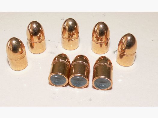 Geschosse für Kaliber 7,65mm, mit Crimprille, 92 grains