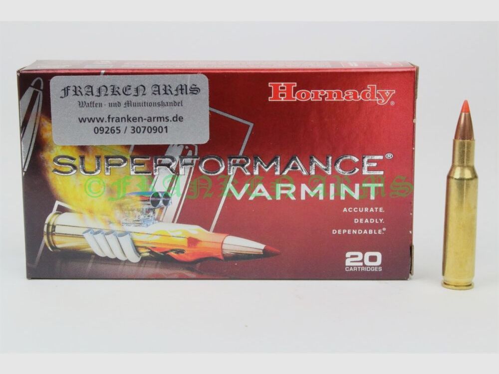 Hornady V-Max .222 Rem. 50gr. 3,2g 20 pezzi prezzo a scalare