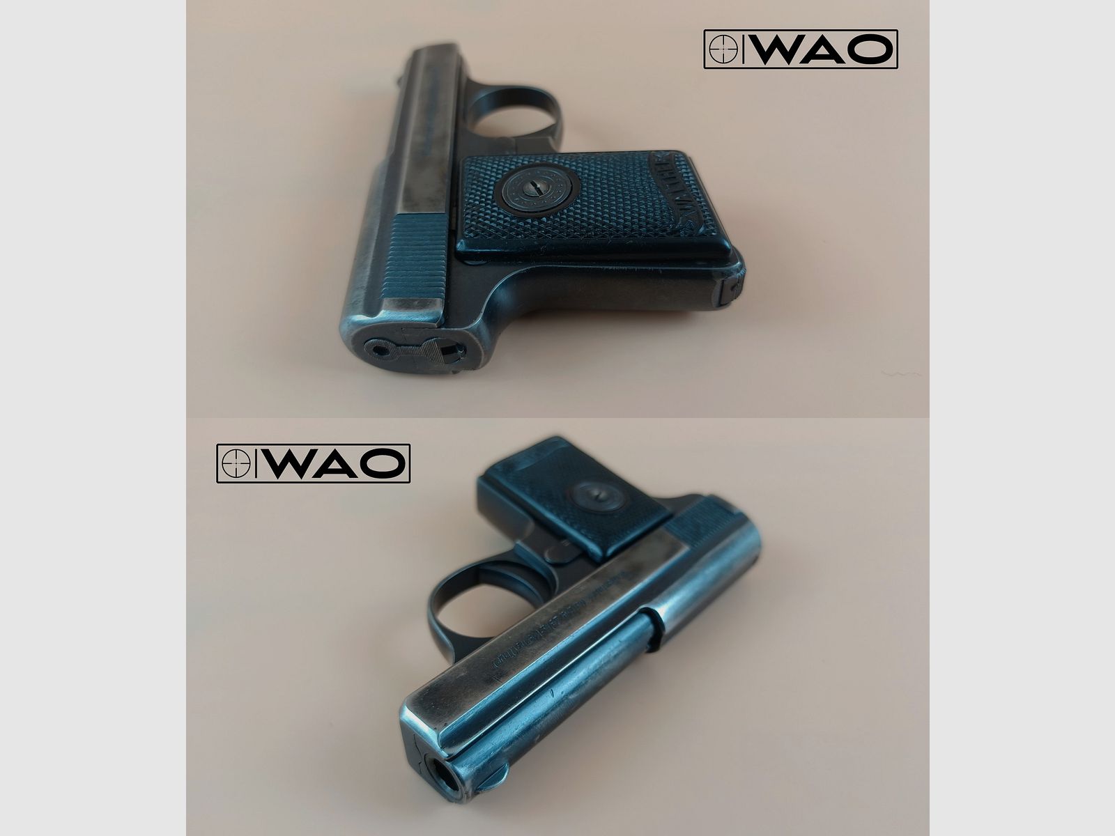 Walther Modèle 9, Mod. 9, Type II, Zella-Mehlis, Cal. 6,35mm Browning *avec étui*