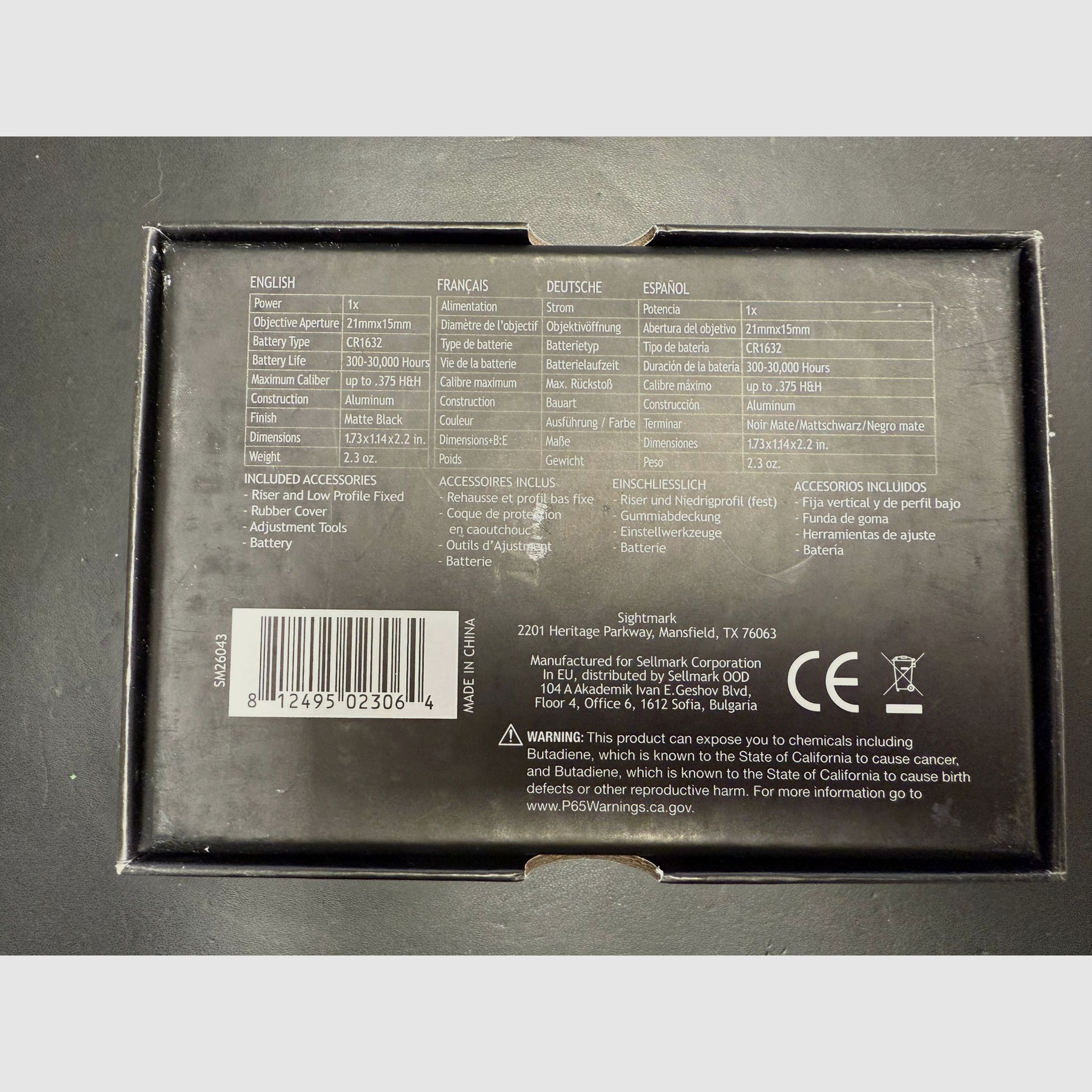 Sight Mark Mini Shot M-Spec FMS Zwart