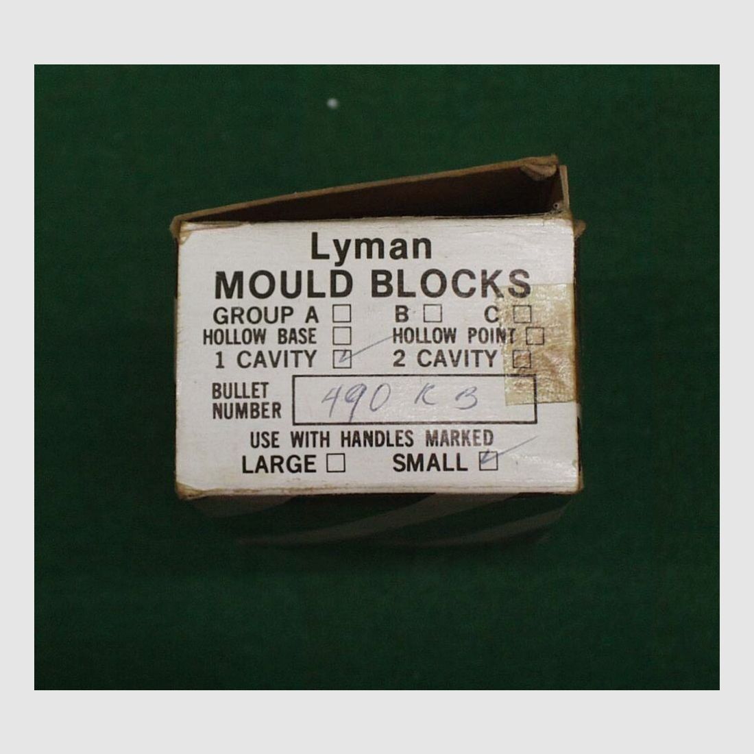 Lyman	 Mold Cal.490