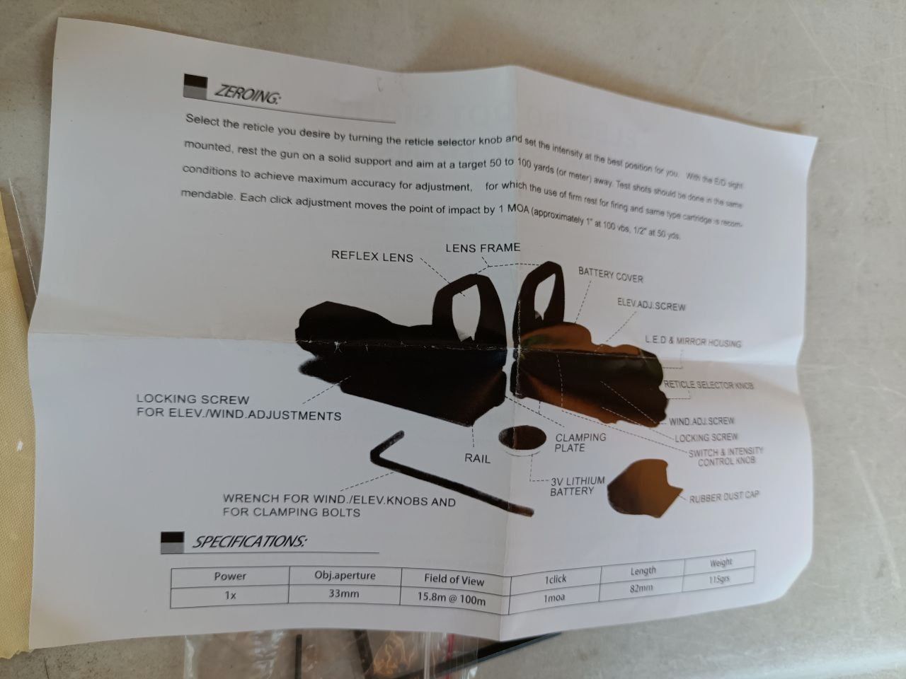 Celownik Ares Arms Red Green Dot