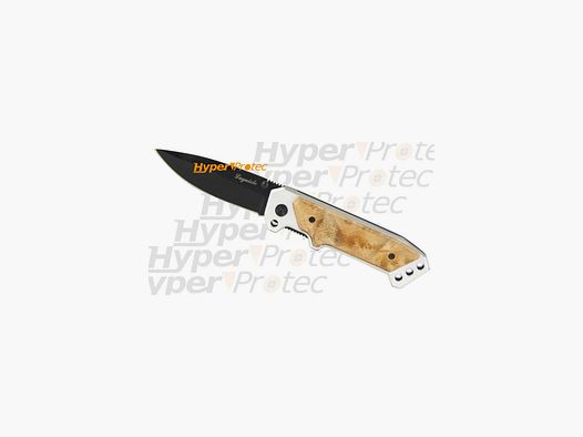 Couteau Laguiole lame noire avec clip de ceinture