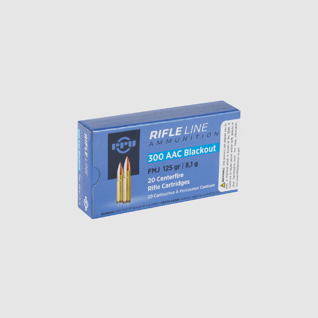 PRVI/PPU .300 AAC Blackout FMJ 125 gr. - 20 Stk.