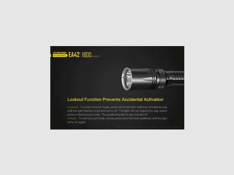 Linterna Nitecore EA42 1800 lúmenes, imagen 18 de 25