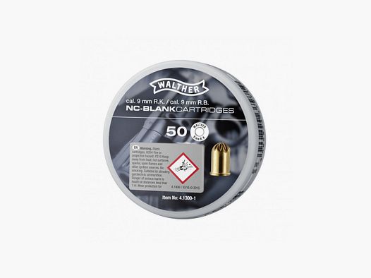Cartuchos a fogueo 9mm RK WALTHER X50