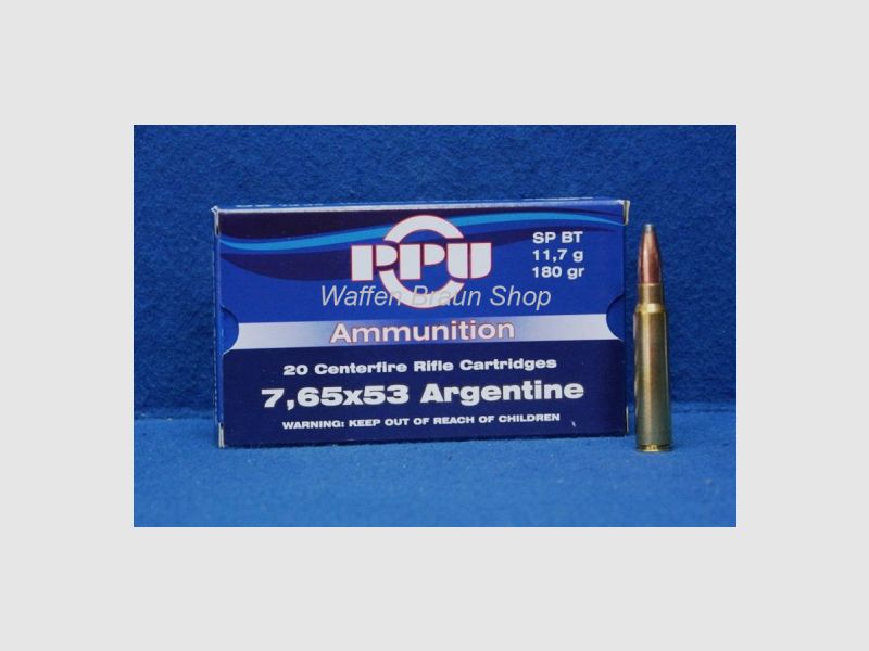 Partizan 7,65x53 Argent SP 11,7g 180 grain 20 Stück