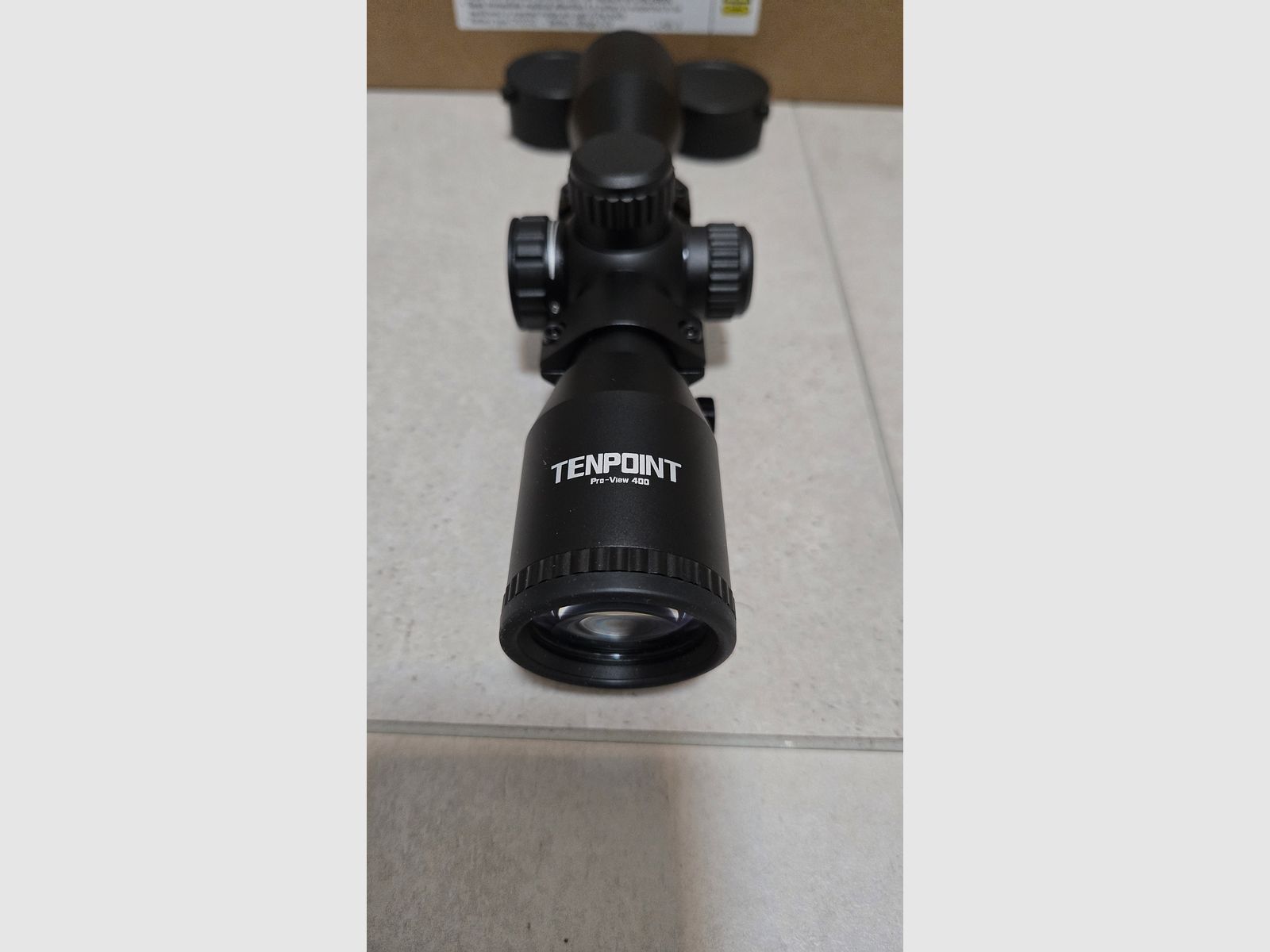 TenPoint Pro-View 400 Optik 4x Vergrößerung beleuchtet 22mm Weaver oder Picatinny- NEU & OVP