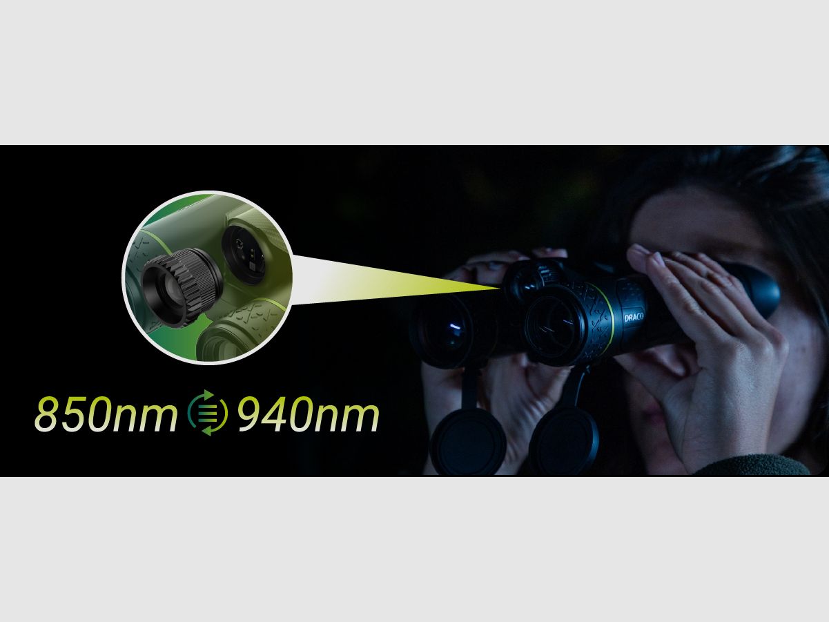 PIXFRA Draco D225-4K LRF – Multispectral thermal imaging and night vision binoculars with laser rangefinder, image 10 of 19
