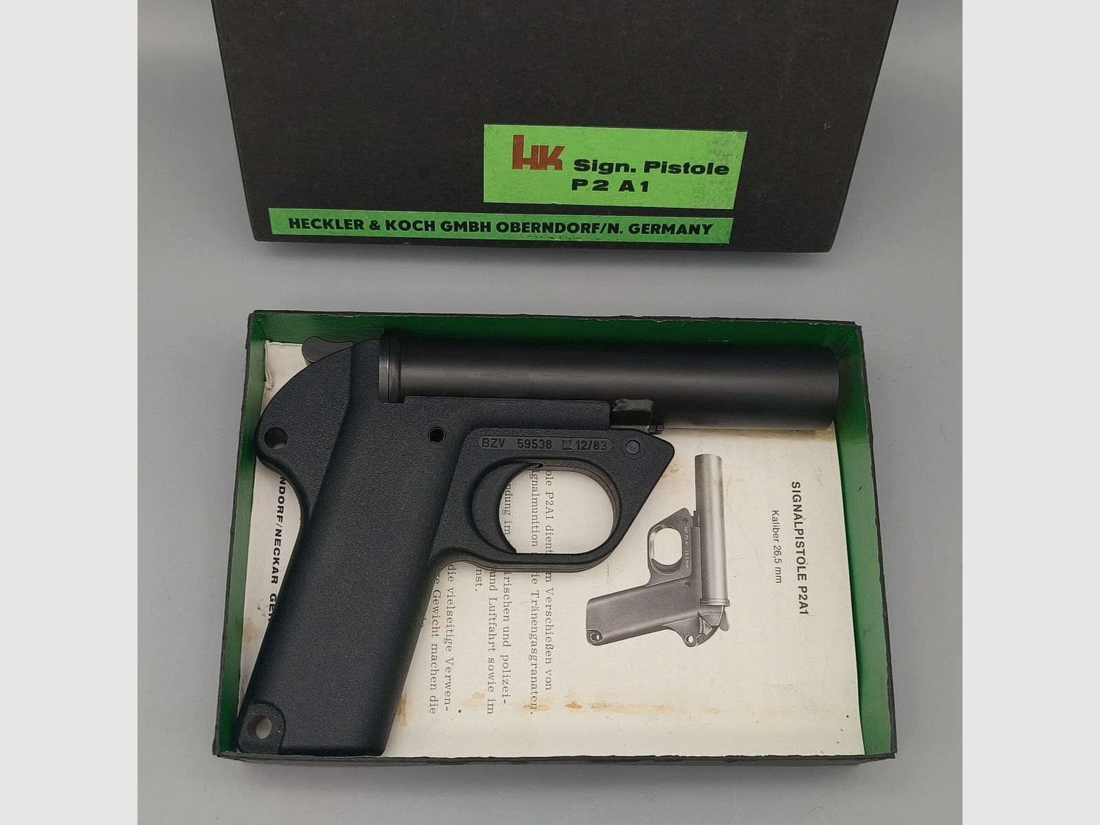 Heckler & Koch Pistolet sygnalizacyjny P2A1 Kaliber 4 cale w oryginalnym pudełku 4 (sygnał)