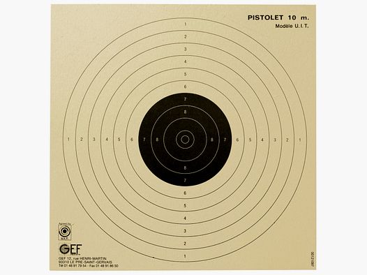 Cibles pistolet 10m (x100)