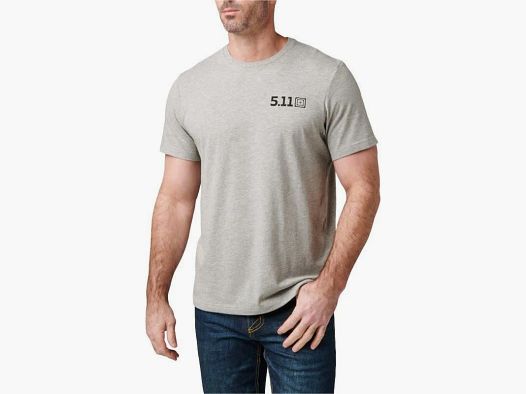 Barrel Banner Tee (Heather Grey) Large