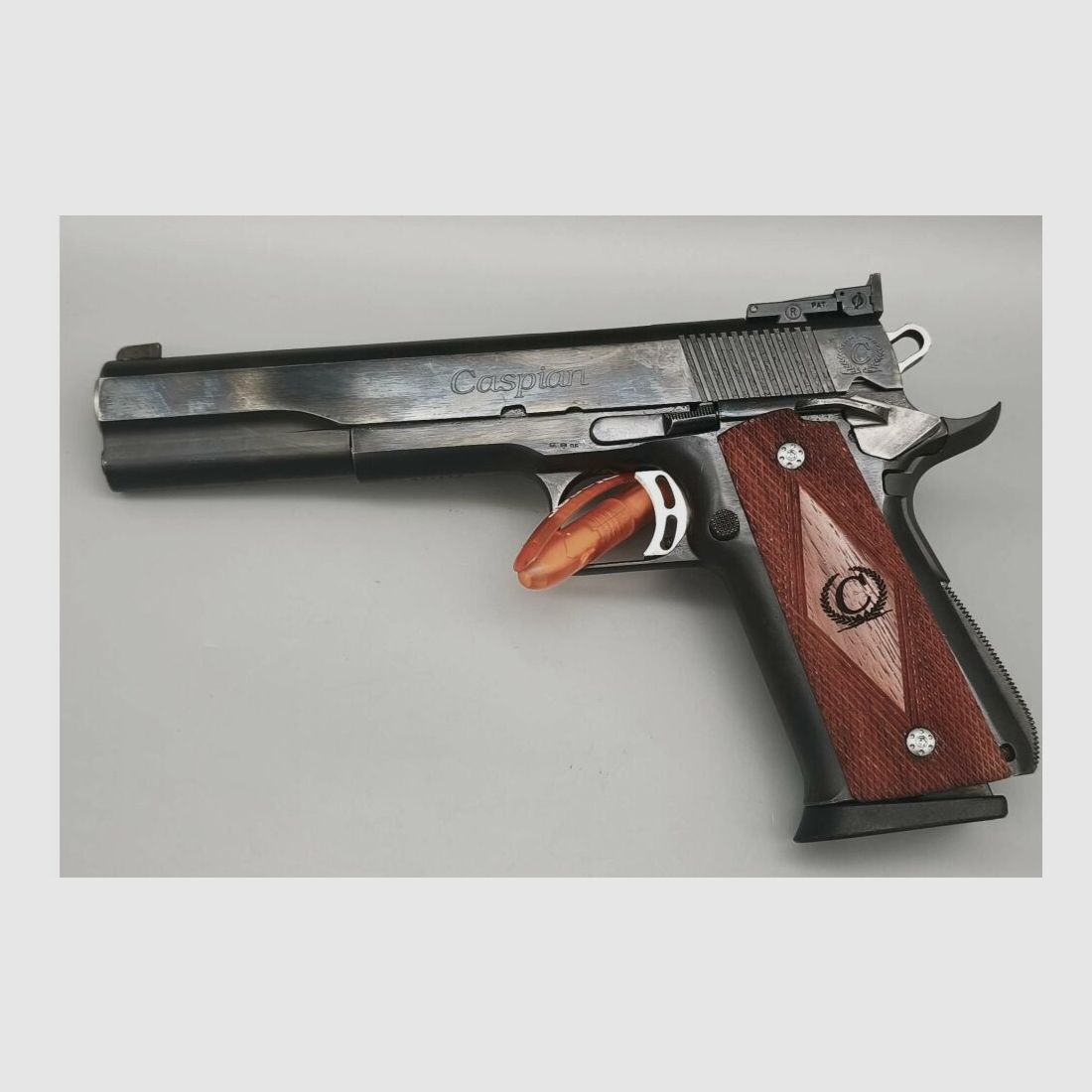 Caspian HiCap 1911 LongSlide 1911 "The Duke Custom" .45ACP "Ultimatch Bull .45Auto, immagine 13 di 20