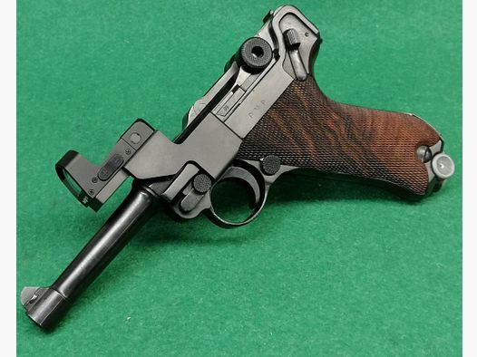 Red dot mounting for Luger 08 and similar models