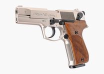 Walther P88 Schreckschusswaffe 9mm Metall-/Nickeloptik mit Holzgriffschalen