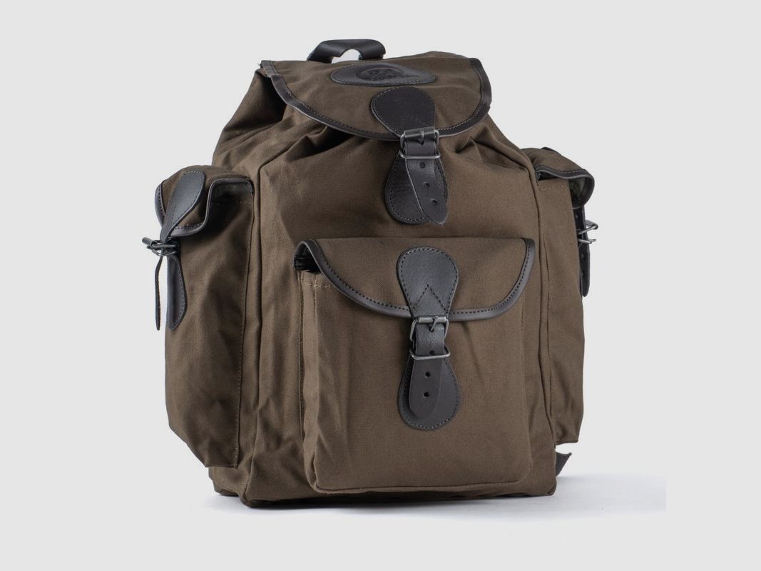 KLEINE CANVAS EN LEER RUGZAK 20L, afbeelding 1 van 3