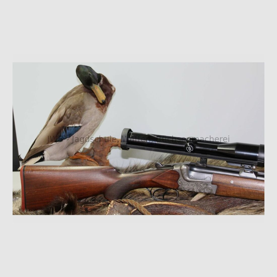 Merkel bolt-action rifle Q1 with Zeiss Diatal 7x65R; 12/70