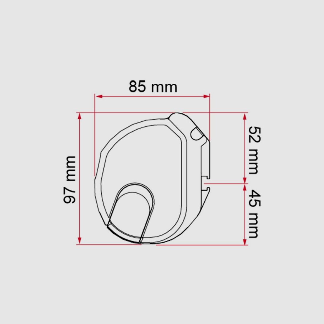 Markise F35 230, schwarz, Royal Grey, Bild 1 von 12