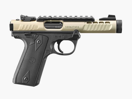 RUGER MARK IV 22 / 45 LITE - 4.4" - .22LR - CHAMPAGNER HONEY BADGER
