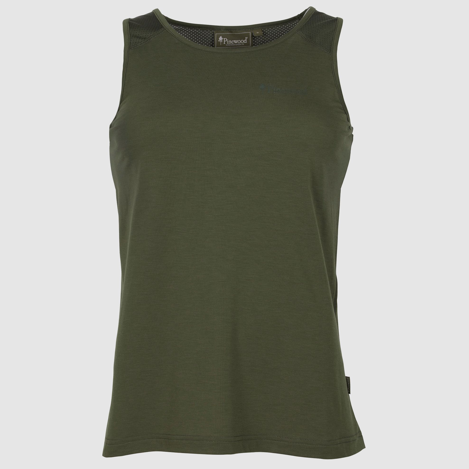 Pinewood Tank Top Finnveden Air Vent Moss Green