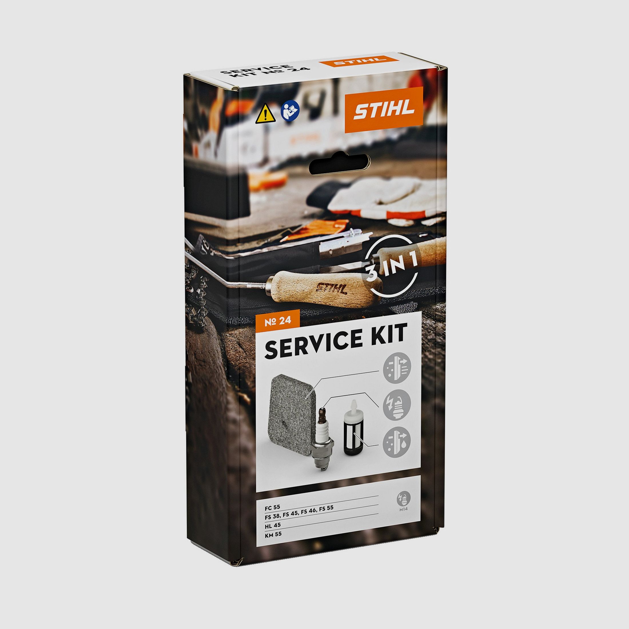 Stihl Service Kit fr Kombi-Motoren, Freischneider, Hochentaster und Bohrgerte