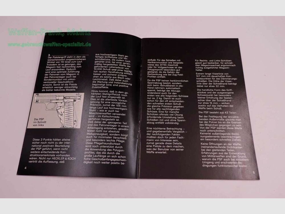 Heckler & Koch - Oberndorf Operating Manual Mod. PSP
